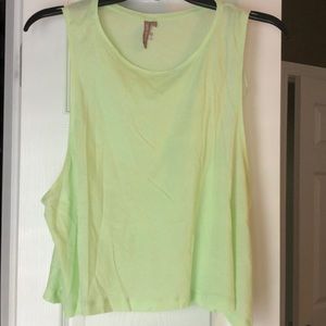 Sweaty Betty green crop top tank Size M